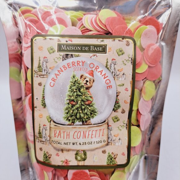 Holiday Bath Bundle Christmas Orange Bath Confetti & Cinnamon Vanilla Cream - Picture 4 of 5